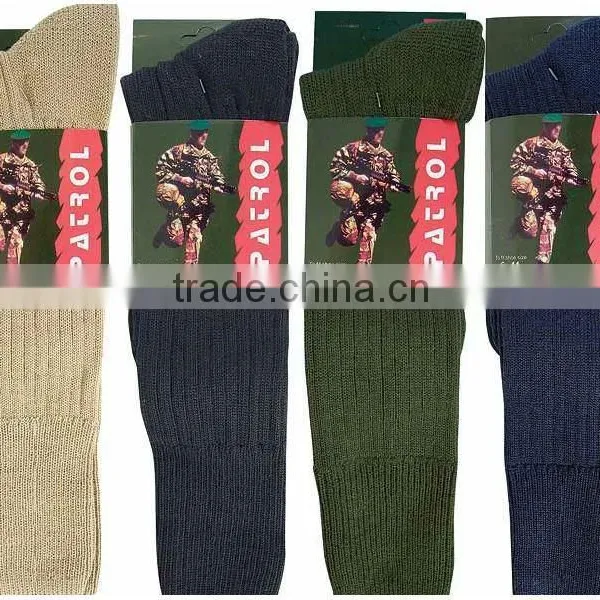Men Army Socks, Green Military Socks, Wool Socks, Cotton Socks