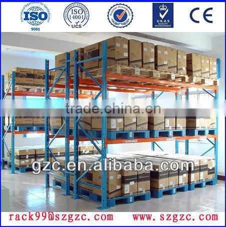 Heavy duty pallet racking system