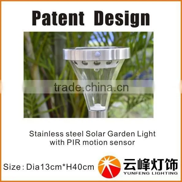 Patent Design Outdoor 13LED High Lumen Solar Wall Lamp Motion Sensor Solar Light photo-4