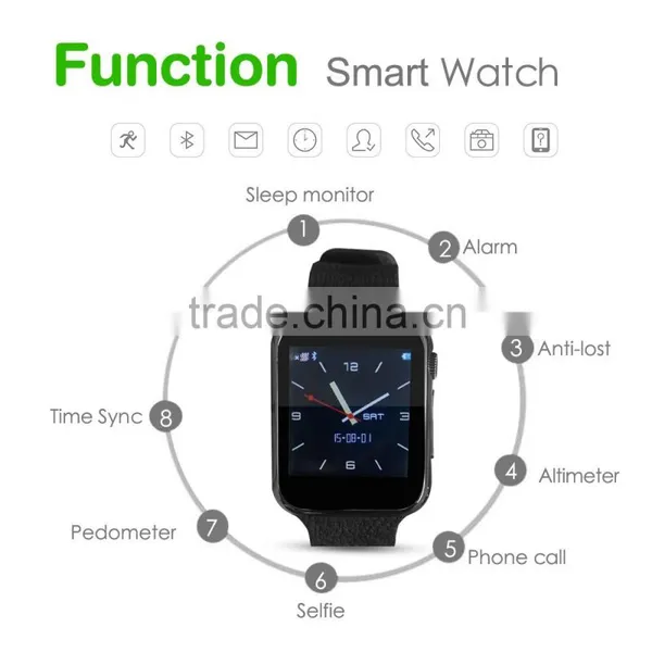 Bluetooth Smart Watch Mobile Phone Android Cellphone Watch Quad Band Wrist Phone Watch photo-5