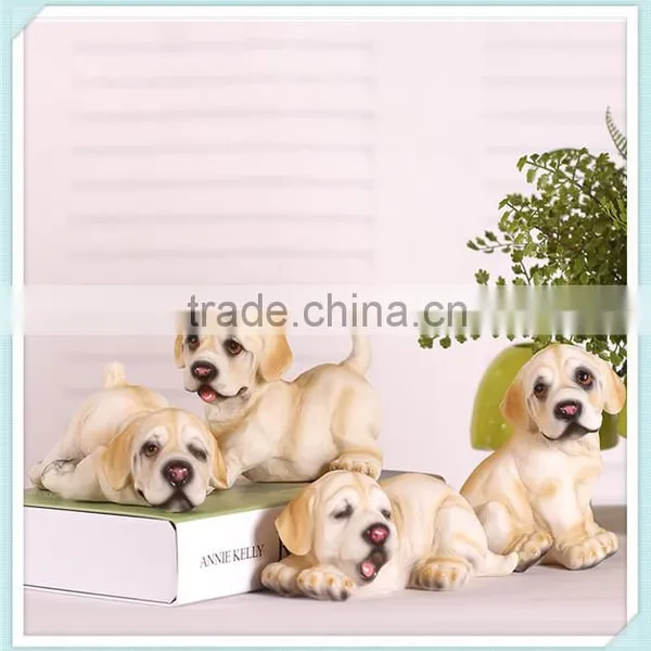 Small Resin Dog Statue Lovely Dog Figurine for Home Decoration photo-3