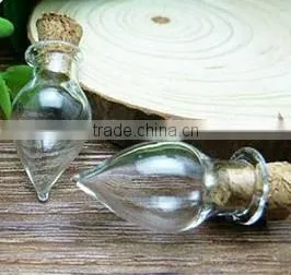 Small Glass Bottles With Loops Screws Necklaces Glass Vials