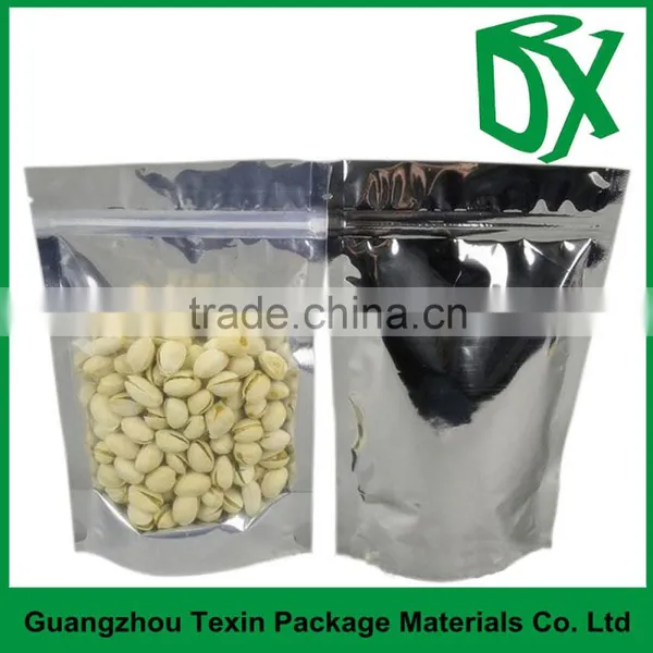 Best Sell Matte Printed Plastic Material Standup Zip Lock Bags With Clear Window