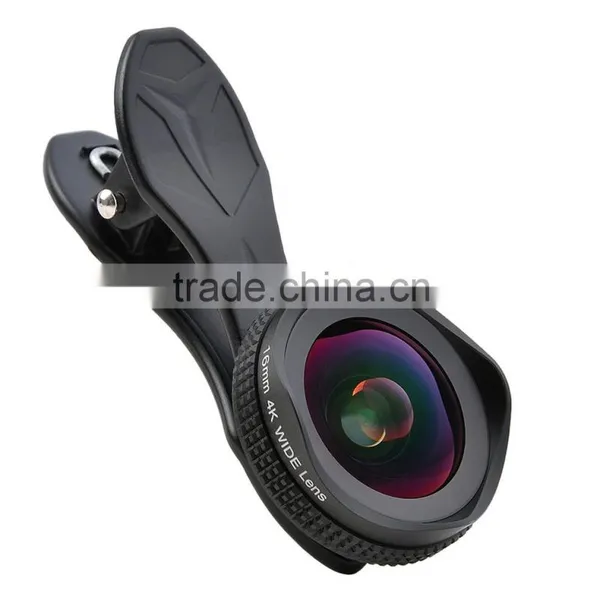 APEXEL 16mm 4K Wide Angle Lens+CPL Filter 2 in 1 Camera Lens for Mobile Phone,Black/Rose Gold Clip Wide Angle Lens for IPhone photo-2