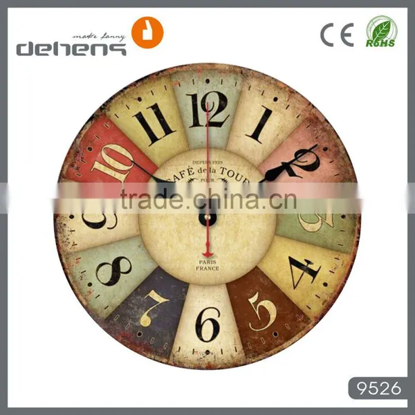 Customized Wooden MDF Wall Clock