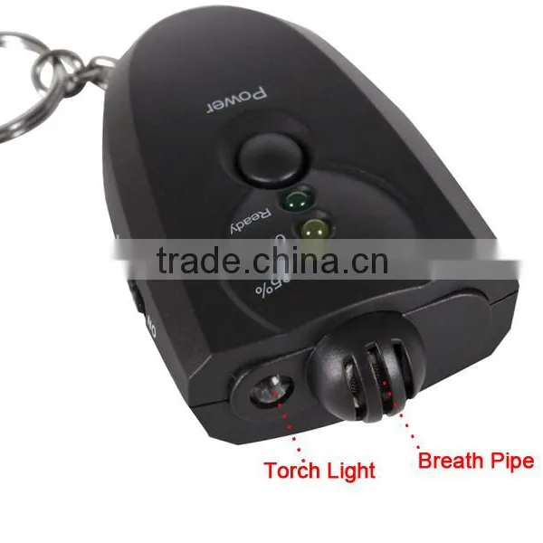 New Black LED Digital Alcohol Breathalyzer Tester With Flashlight photo-2