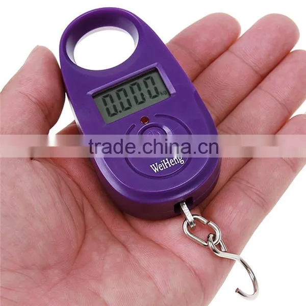Digital Electronic Portable Backlight Hook Luggage Hanging Mini Pocket LCD Travel Postal Pear-shaped Scale photo-4