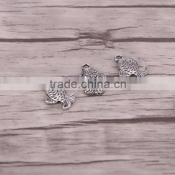 Fish Tibetan Antique Silver Spacer Beads Charms Jewelry Making European Dangle BeadsNecklace Making photo-2