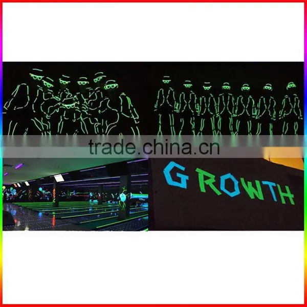 Blue Light Glow in the Dark Sticker on Roll and Sheet photo-2