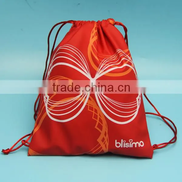 Colorful Logo Pattern PU Drawstring Packing Pouch Wholesale From Shenzhen Yuanjie