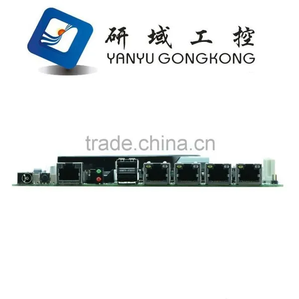 Atom D525 Four Gigabit Ethernet Routing Software Firewall Motherboard M5V photo-4