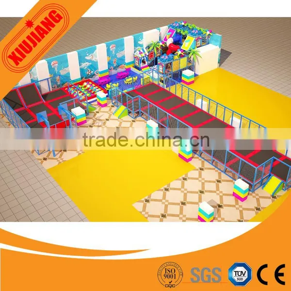 Children Fitness Equipment, Indoor Playground Trampoline Park for Kids photo-4