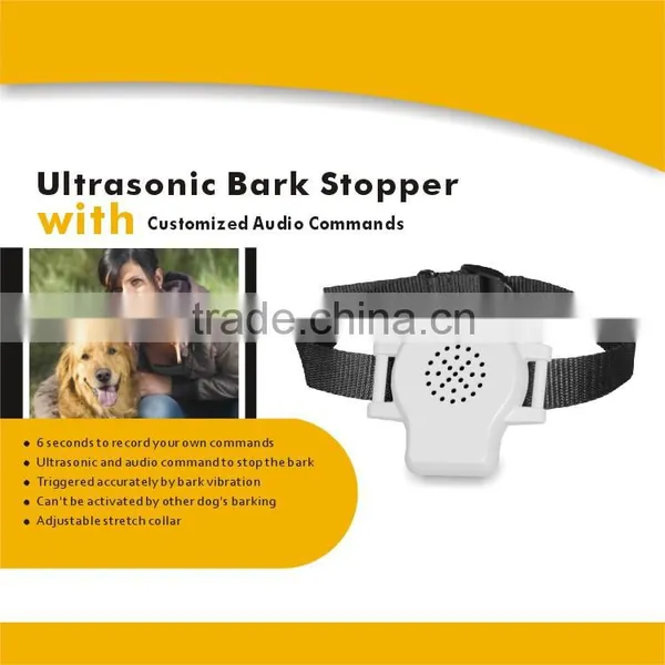 Anti-bark Collar Customized Audio Commands Ultrasonic Bark Stopper Collar photo-2