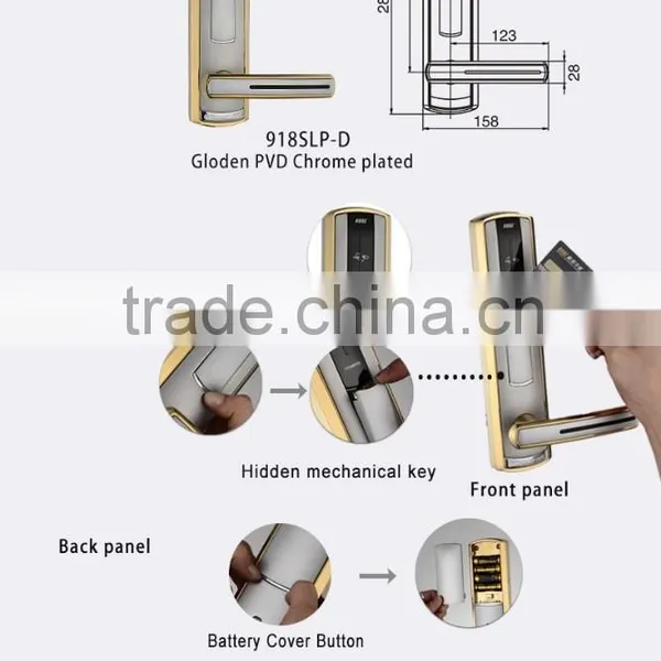 Electronic Lock of Marble Entrance Gate Style photo-2