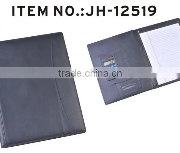 Newest A4 Size Leather Filefolder With Notepad photo-4