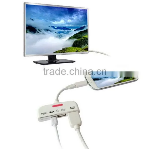 Multi-functional MHL Adapter With OTG Card Reader Function For Android Smart Phones photo-4