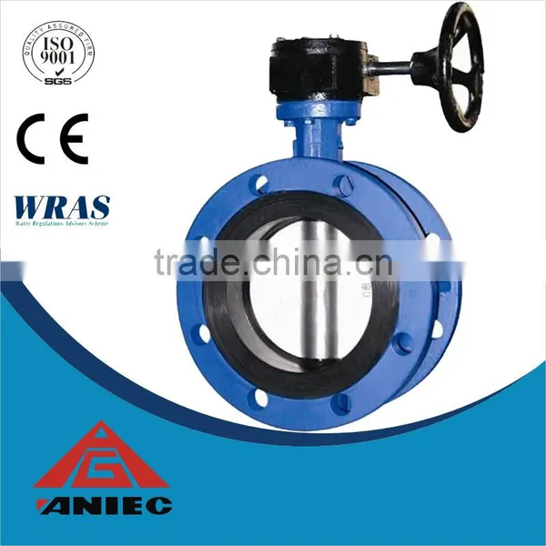 10 Inch Cast Iron Double Flange Center Line Butterfly Valve photo-3