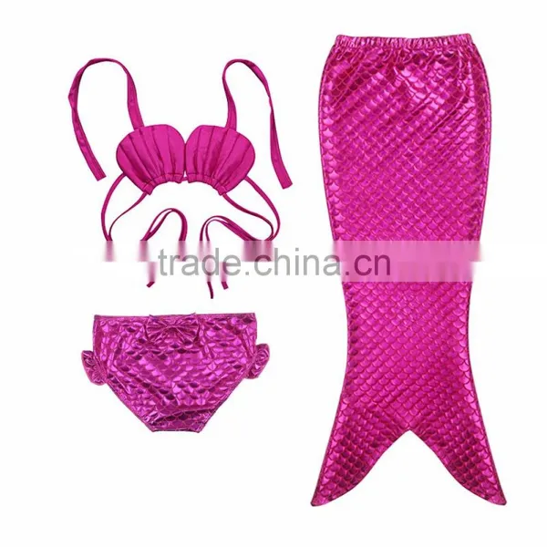 New Children Mermaid Tail Split Swimsuit Cosplay Costume Girls Bikini Set Dress photo-3