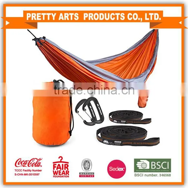2017 New Style Double Camping Hammock With Straps and Carbiners