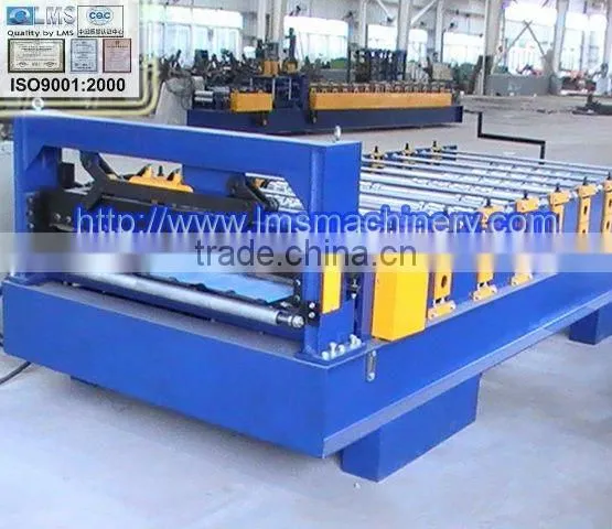 LMS Durable Quality Galvanized Trapezoidal Wall Panel Cold Roll Forming Machine photo-6