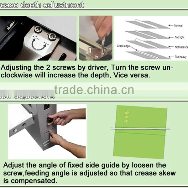 Automatic Digital Paper Creasing and Folding Machine For Sale photo-3
