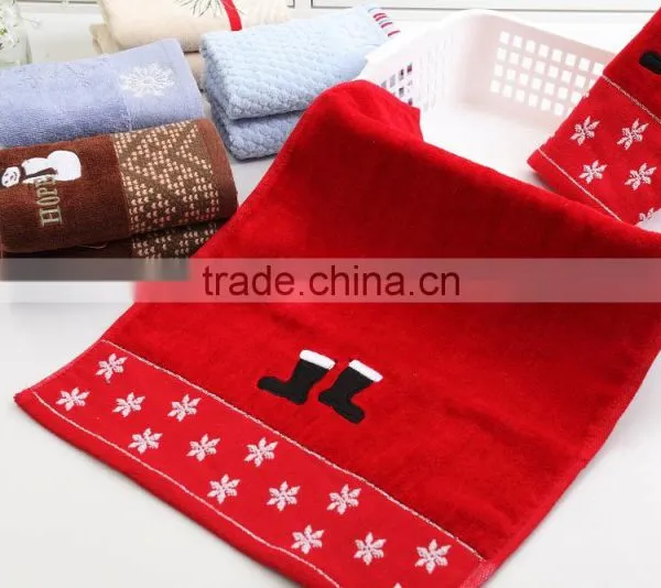 High Quality Cotton Baby Face Towel With Christmas Cartoon Pattern Towels photo-2