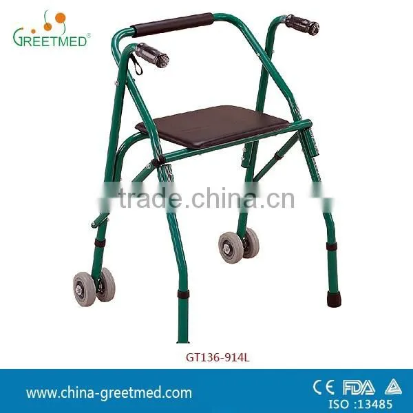 Adjustable Aluminium Folding Old People Walker for Elderly photo-3