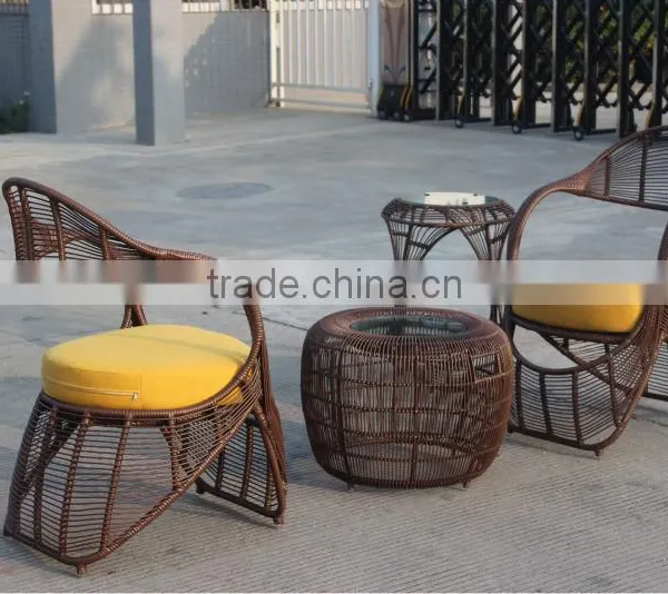 Outdoor Coffee Shop Wicker Table And Chairs Furniture photo-3