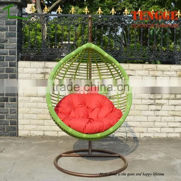 Happy Llife Plastic Rattan Water Drop Shaped Swing Chair photo-2