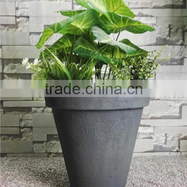 Light Foam Cement Urn Flower Planter Container photo-3