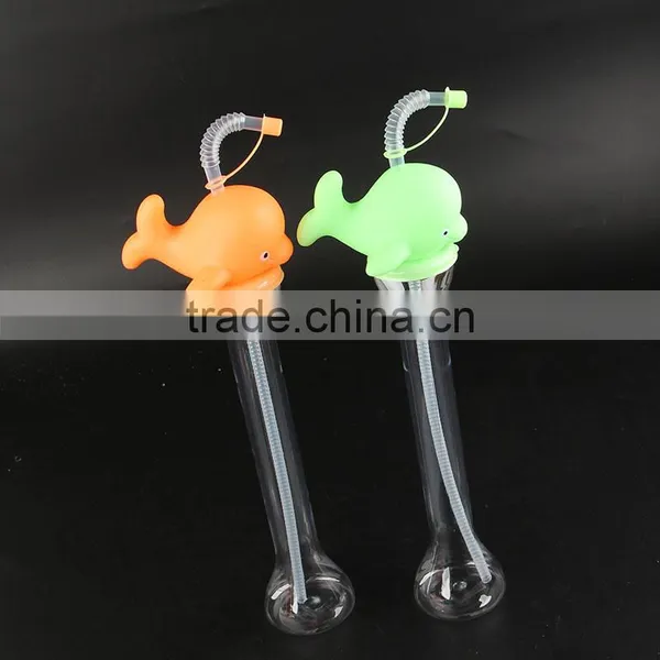 Puffer Shape Plastic Beach Cup With Straw photo-2