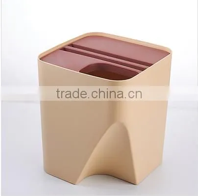 Wholesale Stock Small Order Coverable Classifying Garbage Can photo-2