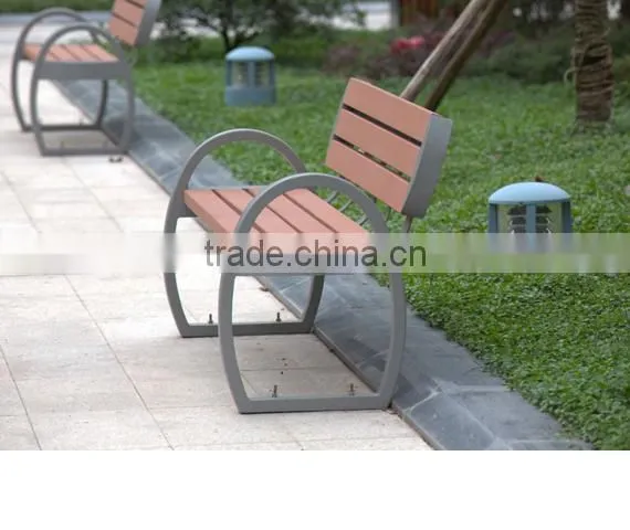 Cast Aluminum Legs Wooden Park Benches photo-6