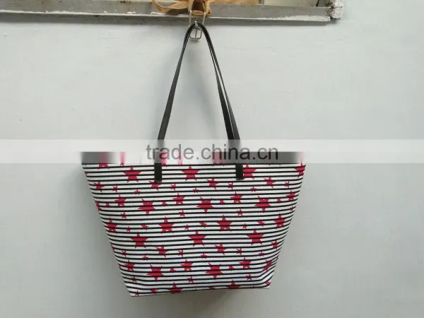 Fashion Canvas Bag With Star Pattern photo-4