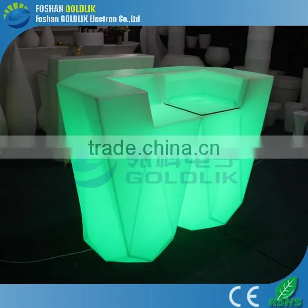 Music Players Link in LED Illuminated Bar Counter Table