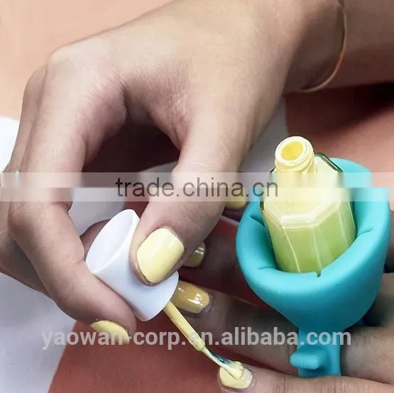 Popular Soft Silicone Nail Art Tools Finger Cots Holder photo-3