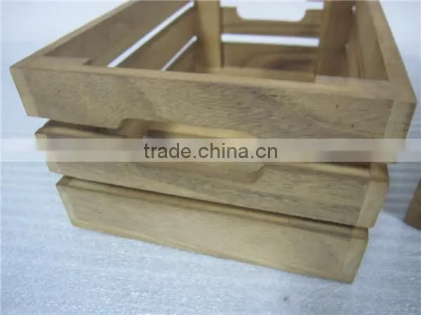 New Design Wholesale Wood Slat Box photo-5