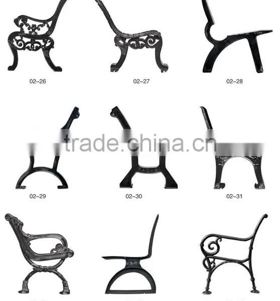 Upmarket Outdoors Ganden Park Cast Iron Bench Legs in China photo-3