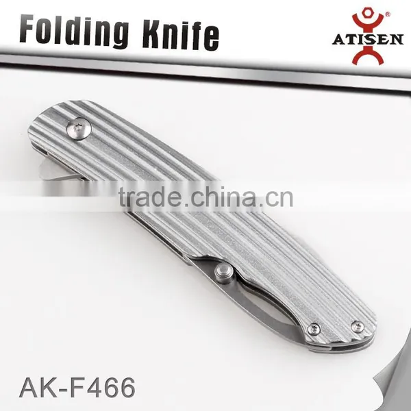 Newest Folding Knife Camping Hunting Knives 3Cr13 Blade Aluminum Handle Hand Tools photo-3