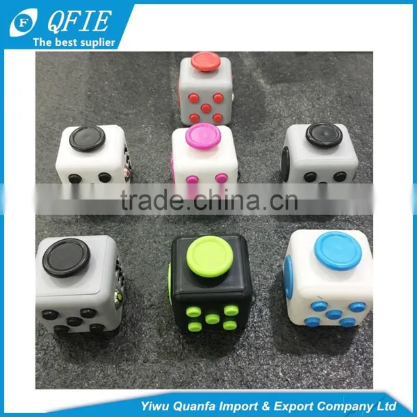 2017 Hot New Products Desk Finger Toys Mini Fidget Cube Squeeze Fun Stress Reliever photo-2