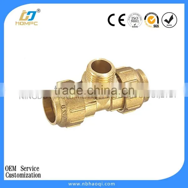 Brass Compression 3 Way Copper Elbow Fitting photo-4