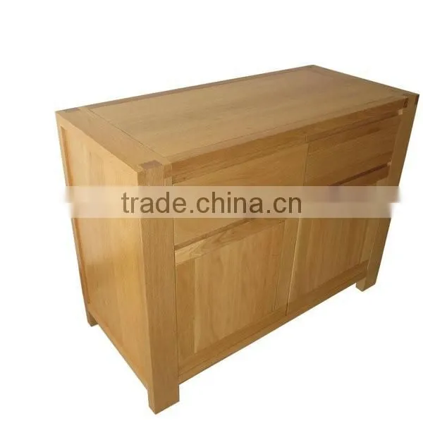 Simple Design of 2drawer 2door Side Table photo-3