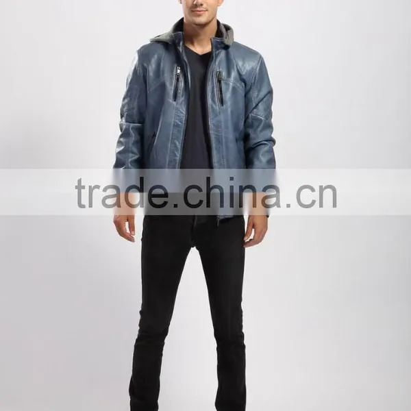 Latest Design Men Pu Leather Jacket photo-2