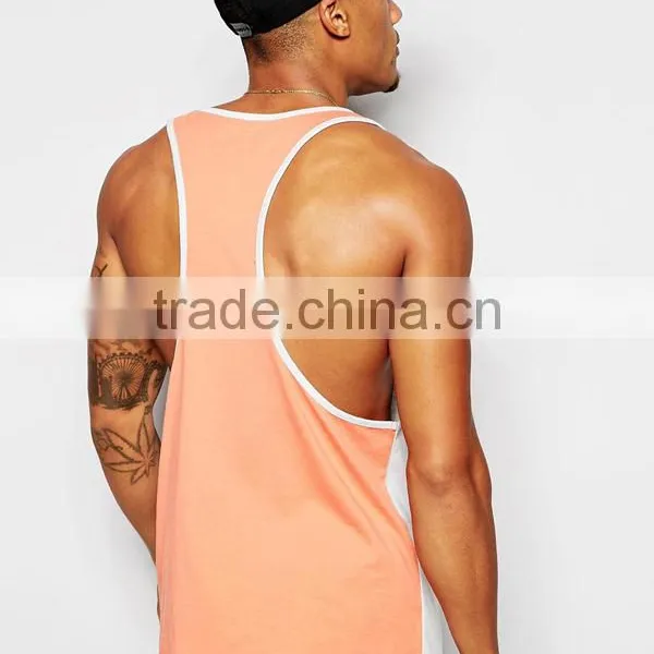 Fashion Men Plain Tank Top With a Pocket photo-3