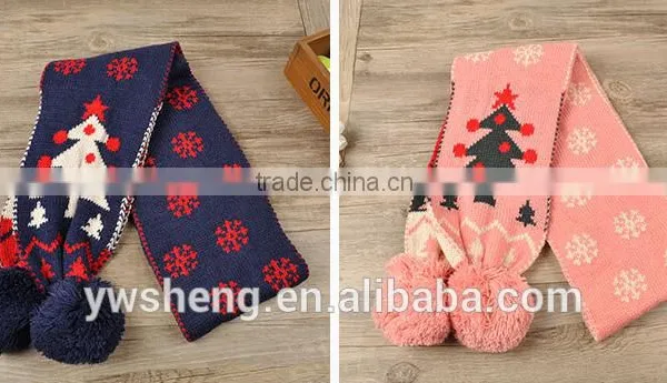 Christmas Styles Good Quality Made Scarf Baby Kids Knit Scarf Pattern photo-4