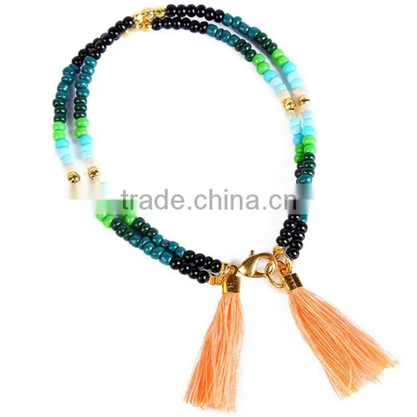 2016 Hot Sale Seed Beads Necklace With Tassel Fashion Necklace photo-6
