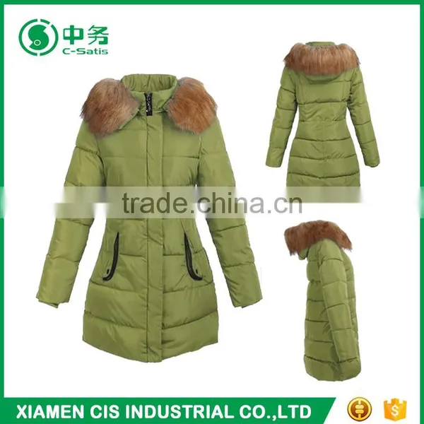 Fashion Style Warmful Winter Fur Collar Women Goose Down Coat photo-2