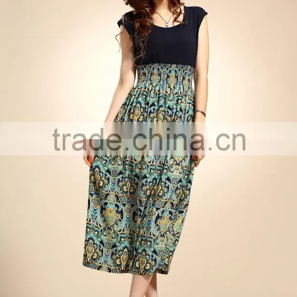 Fashion Women's Girls Summer Boho Long Maxi Evening Party Dress Beach Dress photo-3