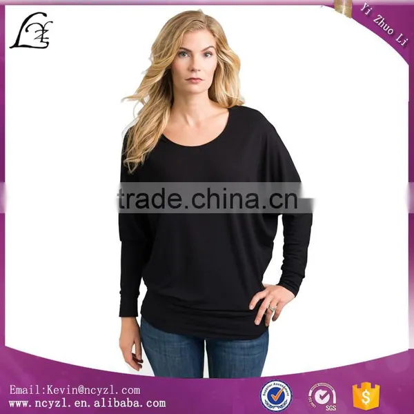 2017 Good Sale Custom China Wholesale Long Sleeve Women Printed T-shirt