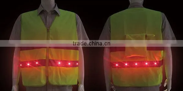 Cheap Good Quanlity Led Potable Reflective Safety Custom hi Vis Vest photo-6
